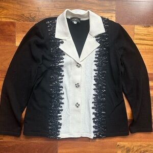 Terani Vintage Knit Cardigan